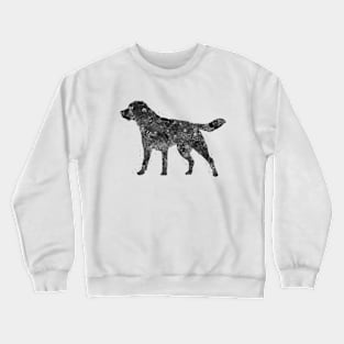 Labrador dog black and white Crewneck Sweatshirt